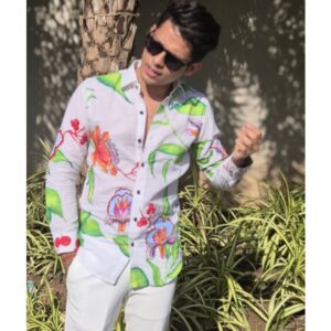 FLORAL HAND PAINTED SHIRT